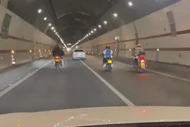 昆磨高速惊现龟速车，真相来了！图片