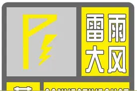 东营市气象台发布东营区和东营经济技术开发区雷雨大风黄色预警信号图片