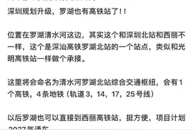 深圳罗湖将建高铁站？官方回应：罗湖北站规划属实图片