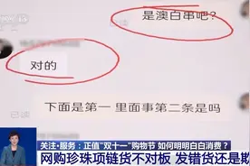 网购珍珠项链货不对板获三倍赔偿 “双十一”遇到这些情形可维权图片