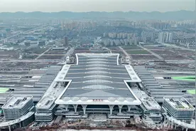 西部地区最大高铁枢纽重庆东站站房建成 武汉、襄阳等多地将快速直达重庆图片