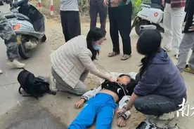 好心之城暖流涌动，“白衣姐妹”黄金四分钟为少年抢回心跳图片