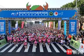2024高淳国际慢城马拉松鸣枪开跑图片