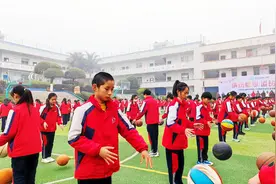 荣县长山镇小学举行冬季全员运动会图片