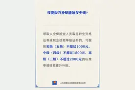 技能提升补贴能领多少钱？图片