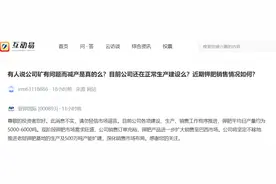 V观财报｜亚钾国际否认“矿有问题减产”：勿信谣言图片