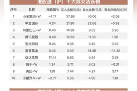 南向资金追踪｜净买入逾41亿港元 大举加仓泡泡玛特减持小米集团图片