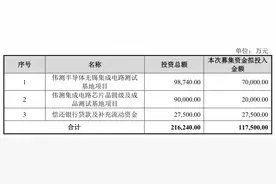 伟测科技拟可转债募11.75亿元，TCL中环49亿元再融资“告吹”图片