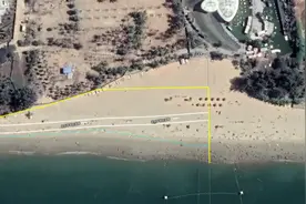 封闭补砂！三亚崖州湾海滩滨海公共浴场分区域暂停营业图片