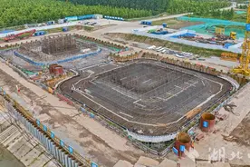 荆州李埠长江公铁大桥建设提速图片