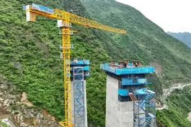 渝昆高铁最新消息：洛泽河特大桥全面进入悬浇梁施工阶段图片