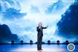 “向阳而声”朗诵会在湖南信息学院举行，我国著名配音艺术家徐涛现场朗诵图片