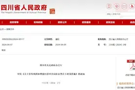 激励、补贴来了！四川出台18条重磅政策措施→图片