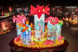 迎春花会压轴今晚上演，广州文化公园花灯闹元宵图片