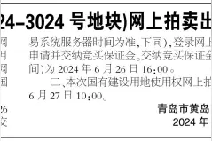 再发公告！西海岸九顶山地块6月27日拍卖，黄金地段引人瞩目图片