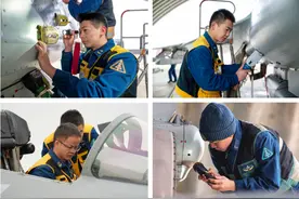 起飞！多型战机直冲云霄！图片