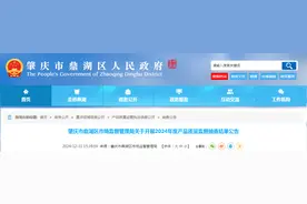 广东省肇庆市鼎湖区市场监督管理局公布2024年度产品质量监督抽查结果图片
