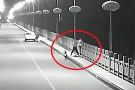 夜晚男子欲跳桥轻生 辅警下班路过飞奔救下：“不能见死不救”图片
