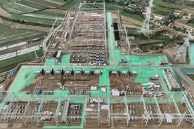 庆阳北750千伏输变电工程3台主变压器全部顺利就位图片