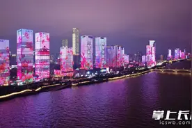 组图｜杜鹃花艺术周灯光秀点亮一江两岸图片