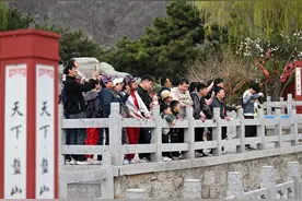 天津盘山：开山踏春来图片