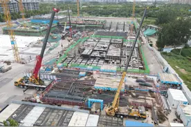 中秋不停歇，中原科技城数智研发中心项目全力推进项目建设图片