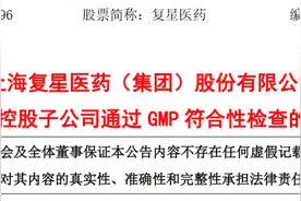 复星雅立峰（大连）生物制药有限公司通过 GMP 符合性检查图片