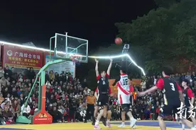 村“BA”和CBA同台竞技，化州篮球赛太燃了！图片