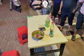 男子发生事故后，竟“醉后还有三杯”图片