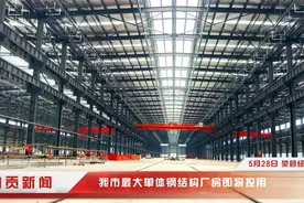 自贡最大单体钢结构厂房即将投用 助推我市装配式建筑产业发展图片