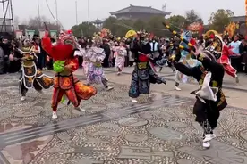 舞动庙会，潮汕英歌舞和河南麒麟舞同场演出视频封面