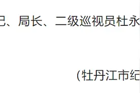 黑龙江省牡丹江市林业和草原局原党组书记、局长、二级巡视员杜永斌被查图片