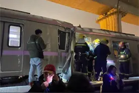 北京地铁昌平线事故亲历者：车厢内有孕妇受伤，等待一个半小时才出地铁图片