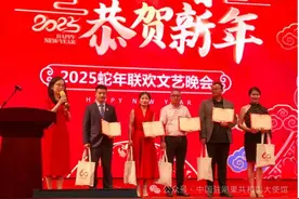 驻刚果（布）使馆出席华人华侨商会和中企协会2025年春节联欢晚会图片