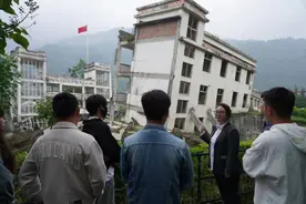 汶川地震遗址讲解员：大地震发生时，这里是我的学校图片