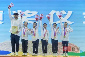 期待下一个程菲！5名体操小姑娘在学青会上为湖北争光图片
