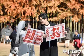 组图丨冬日童话！松雅湖水杉换“红妆”图片