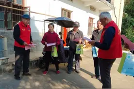 扬子鳄保护区泾县保护管理站开展森林防火入户宣传活动图片