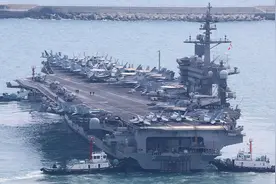 美军升级对胡塞武装军事行动，增派航母形成双航母作战部署图片