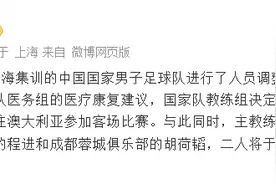 国足官宣：武磊等3人缺席客战澳大利亚，补招2人入队图片