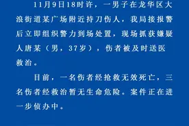 男子持刀伤人，深圳龙华警方最新通报！嫌疑人被当场抓获图片
