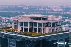 印度富豪120米高楼顶端建白宫式豪宅，因挪用贷款避居英国图片