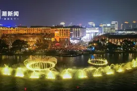 杭州西湖音乐喷泉恢复喷放 再成夜景顶流图片