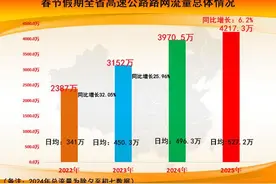 日均流量约为平日的2.3倍，春节假期全省高速公路车流量达4000余万辆图片