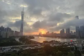 广州咸蛋黄落日回归图片