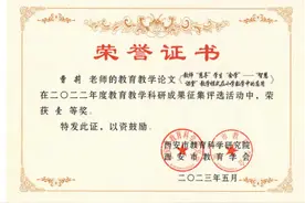 灞桥区岳家沟小学教师多项教科研成果获奖图片