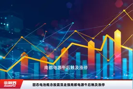 固态电池概念股震荡走强南都电源午后触及涨停视频封面