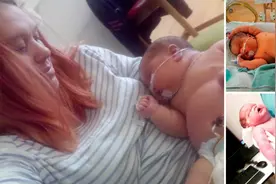 新生宝宝体重超13斤，被判定为英国第三大婴儿图片