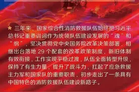 一图读懂｜国家综合性消防救援队伍组建三年来的建设发展情况图片