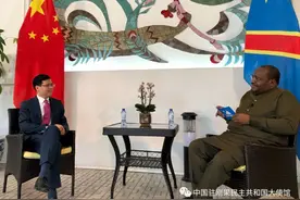 驻刚果（金）大使接受刚外交新闻频道专访图片